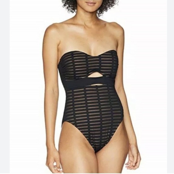 Kenneth Cole Cheeky Illusionist One Piece Swimsuit NEW - Picture 2 of 5